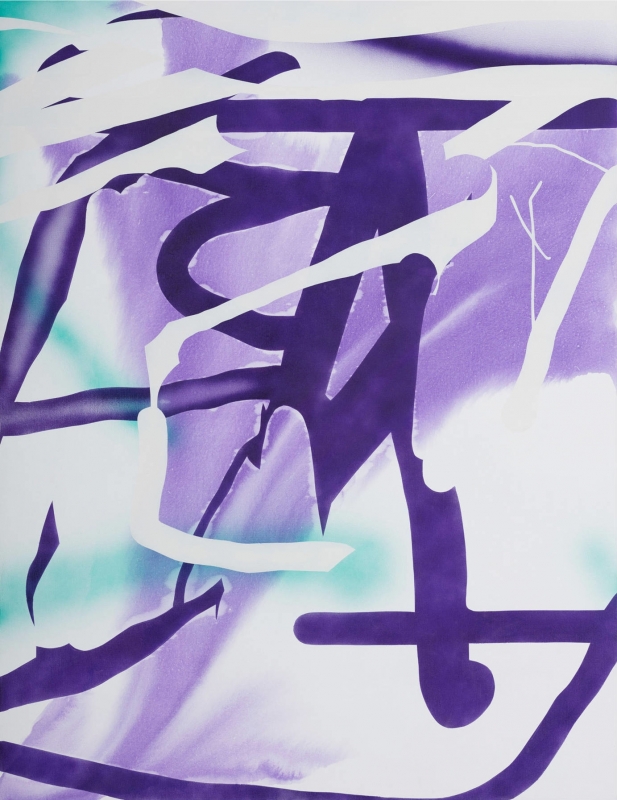  Untitled 144, 2023, acrylic and spray paint on canvas, 130 X 100 cm