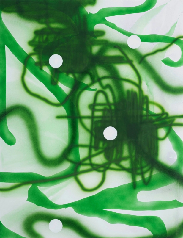 Untitled 146, acrylic, oil and spray paint on canvas, 130 X 100 cm